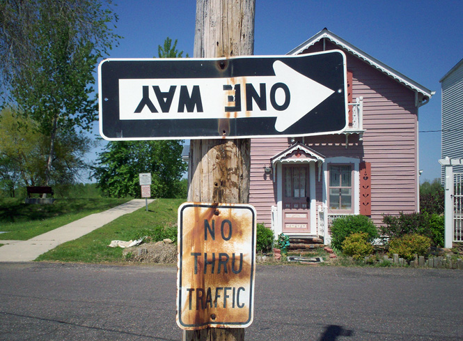 One Way Street Sign. Photo courtesy of nicejenny83 on Flickr.