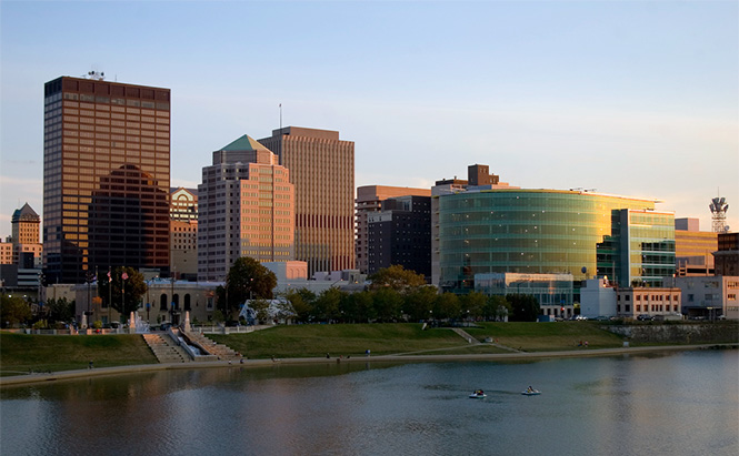 Downtown Dayton, Ohio. Photo by koolade624 on Flickr.