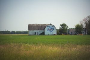 Barn in Rural Oho celebrates the Buckeye State's Bicentennial. Photo by John Cruz.